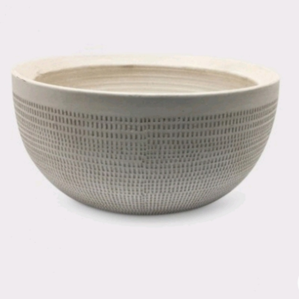 5" Texture Ceramic Planter White